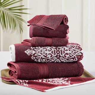 Artesia 6-Piece Reversible Yarn Dyed Towel Set