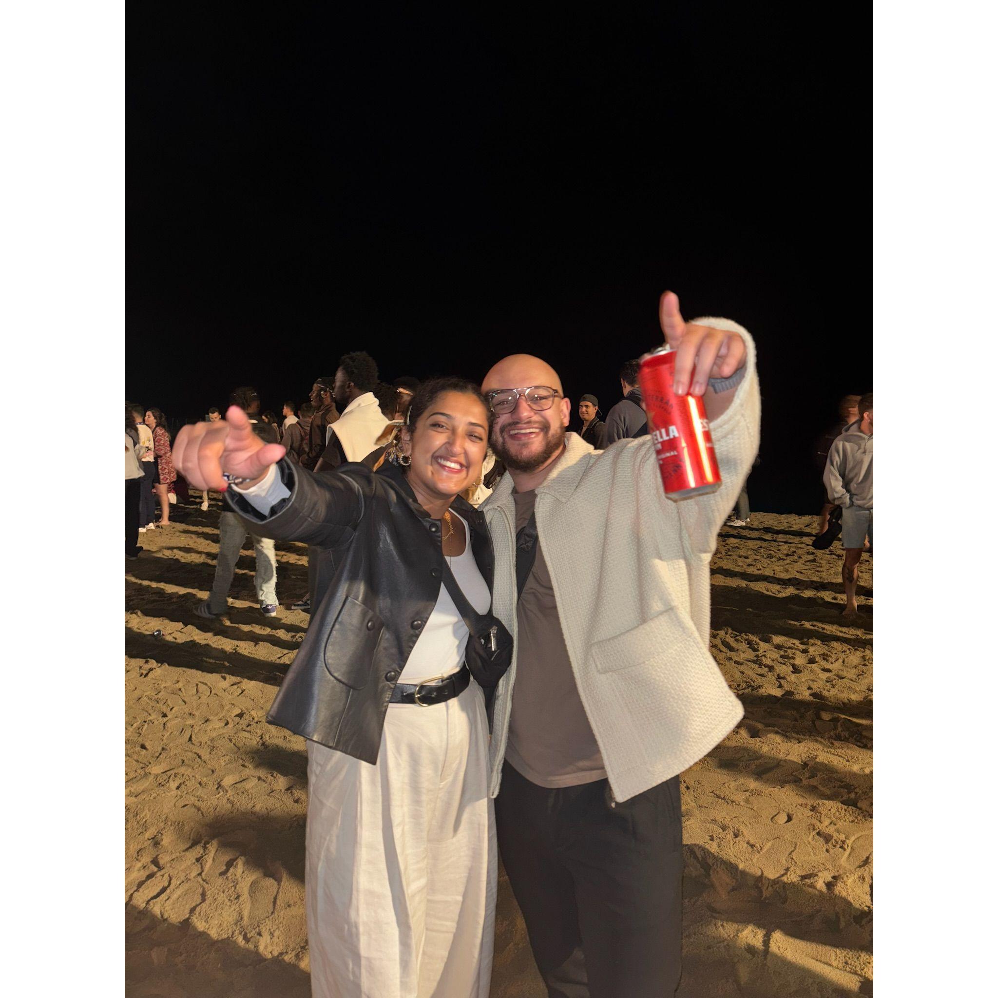 Here's us on the last night of our 3-week Euro trip in 2024.