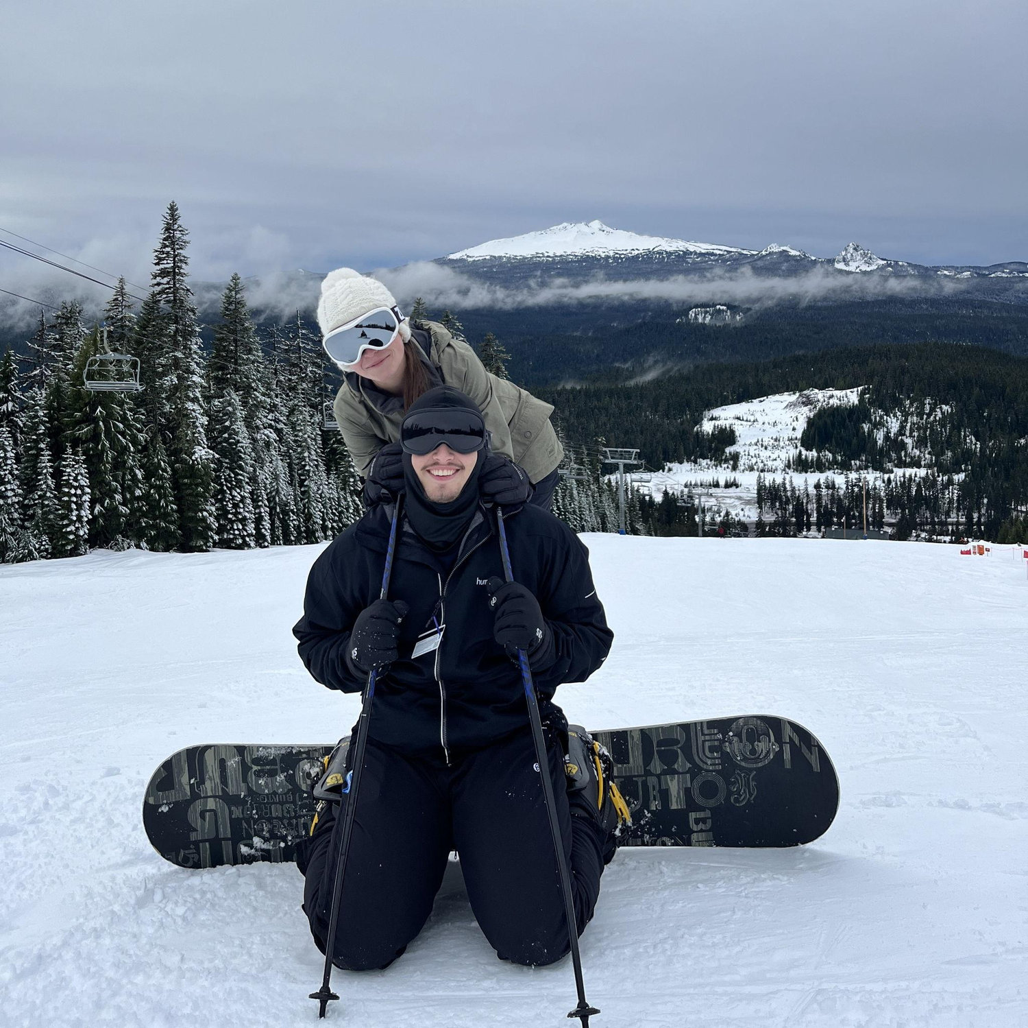 Alexis and Shane enjoy being on the mountain to ski and snowboard. It is one of their favorite hobbies!
