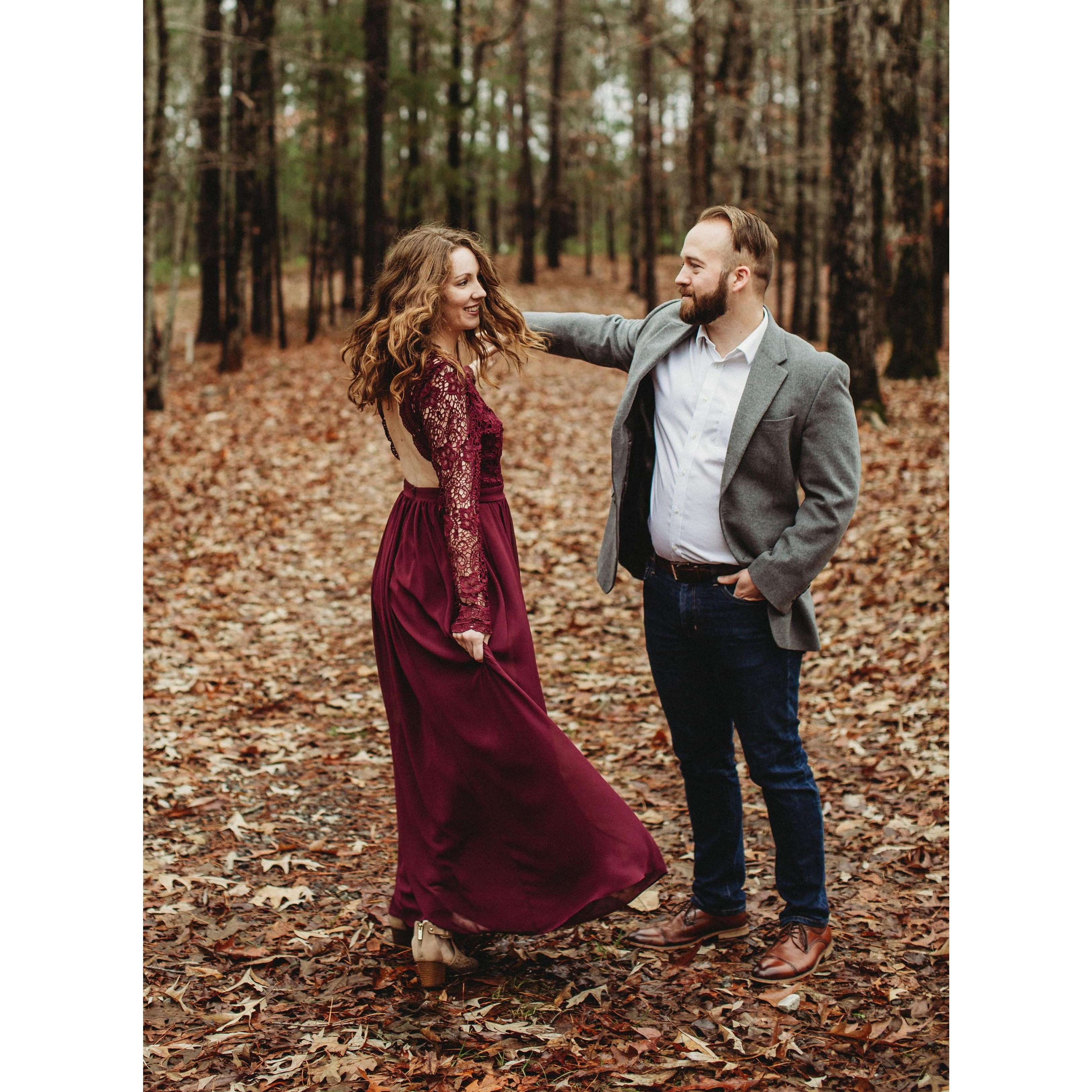 On our third date, we ended up slow dancing to Tennessee Whiskey and that's when we had our first kiss. We love dancing and can't wait to hit the dance floor at the wedding!