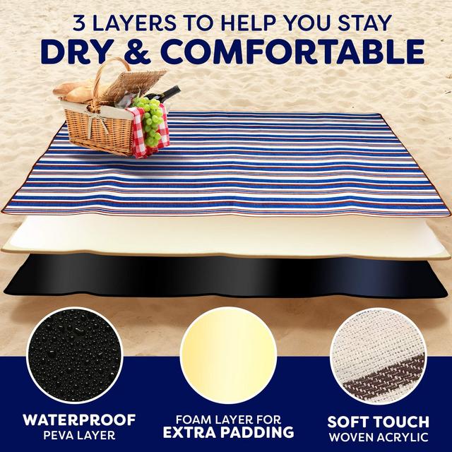 Scuddles Extra Large Picnic & Outdoor (Blue 60X79)