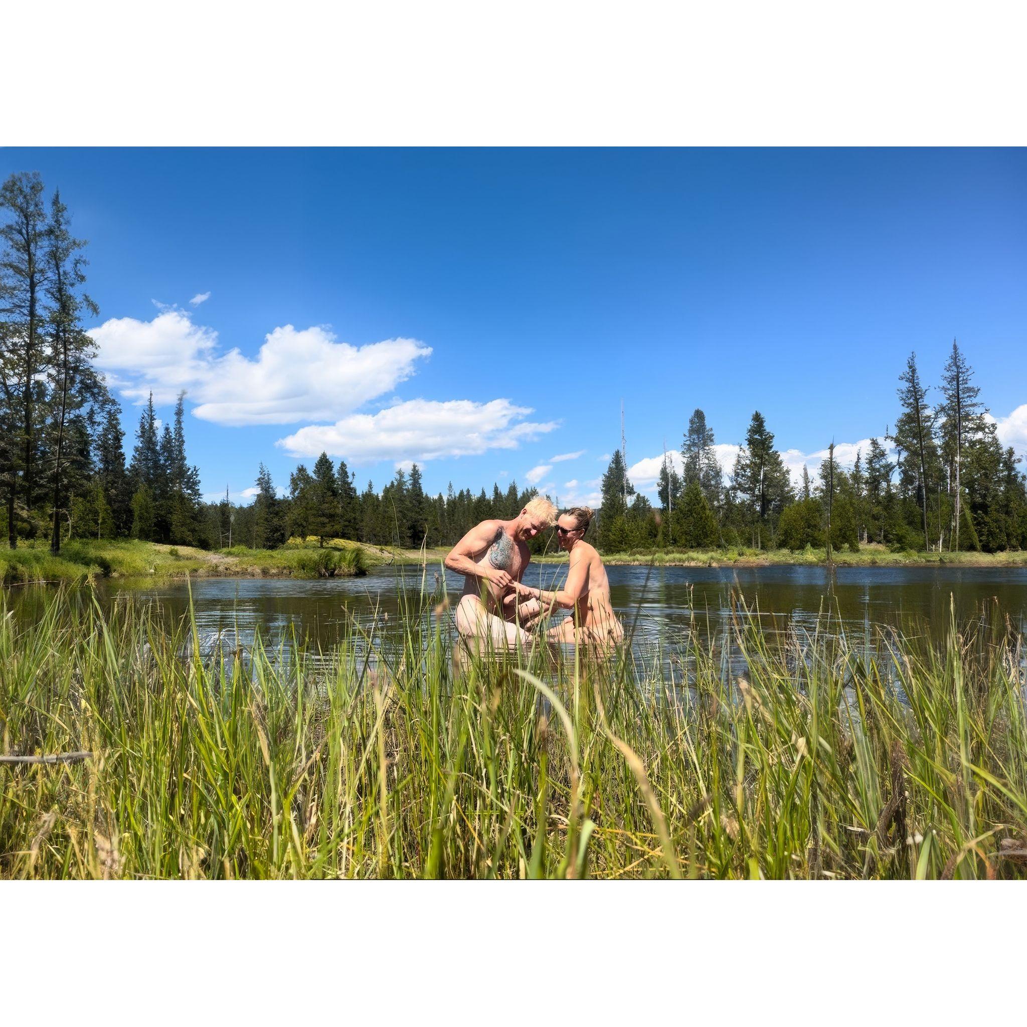 Getting engaged in Yellowstone National Park