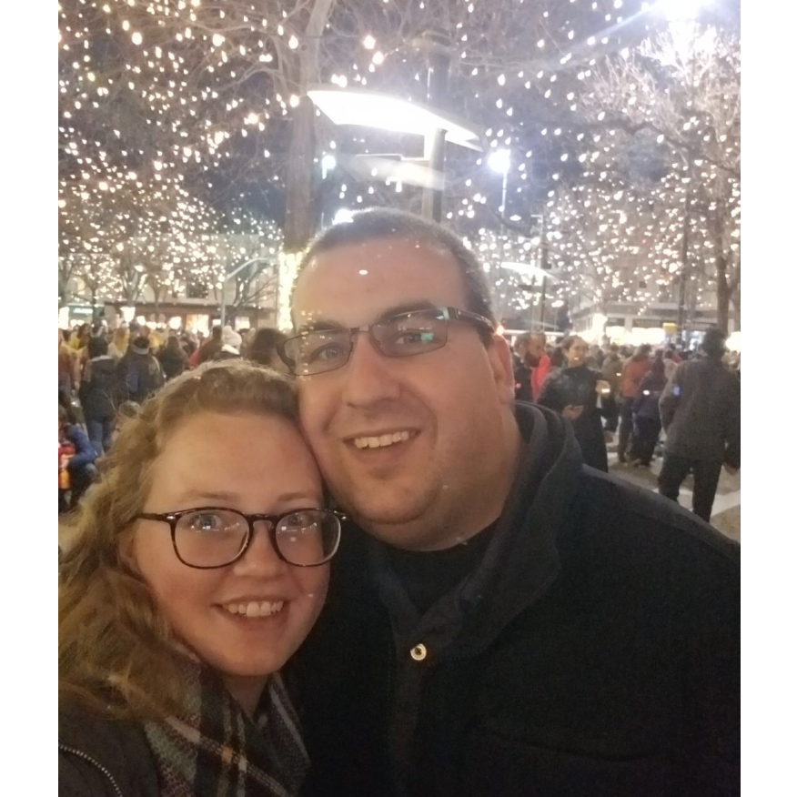 Holiday light lighting in downtown Fort Collins, 2017