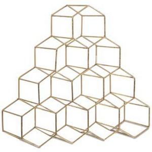 Home Essentials 18" Gold-Tone Wine Rack