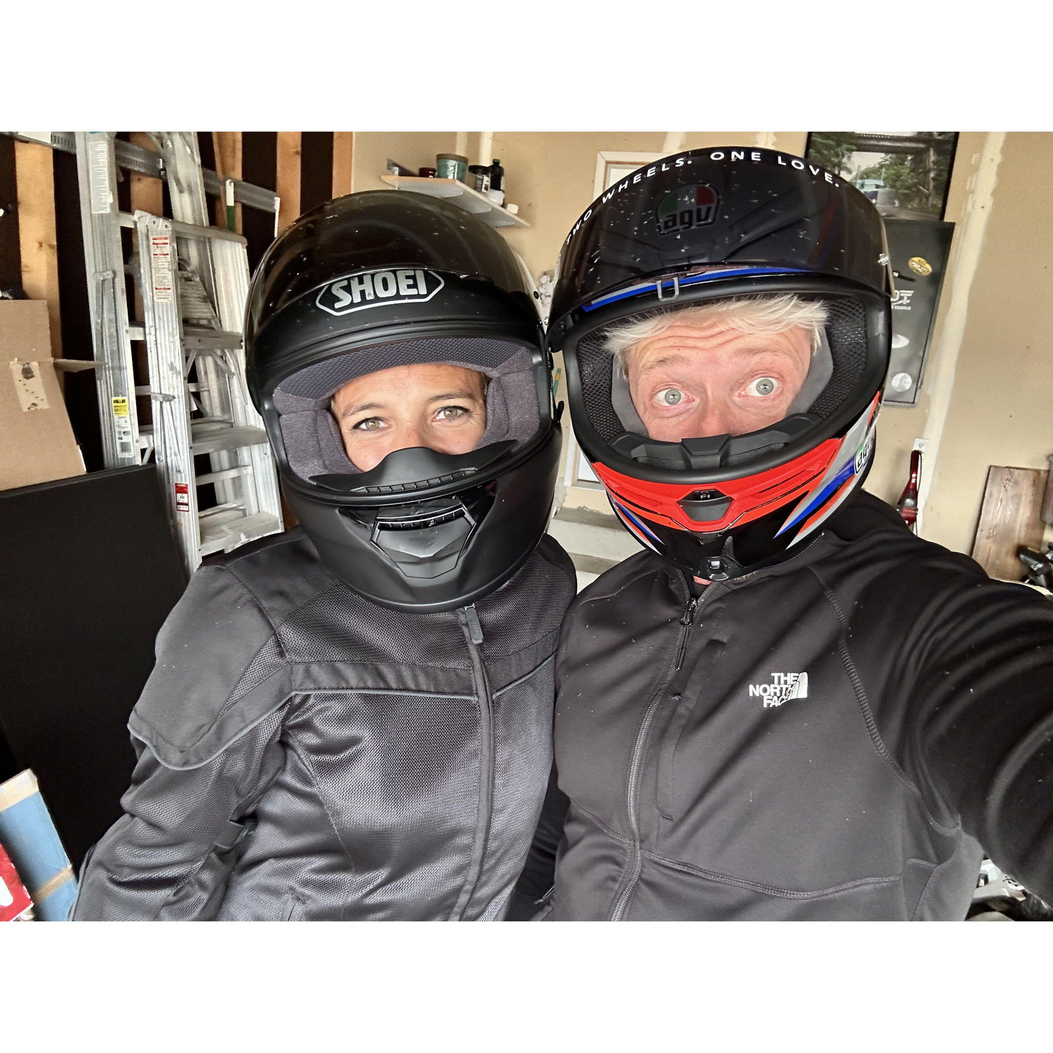 Nothing says forever like riding a motorcycle together
