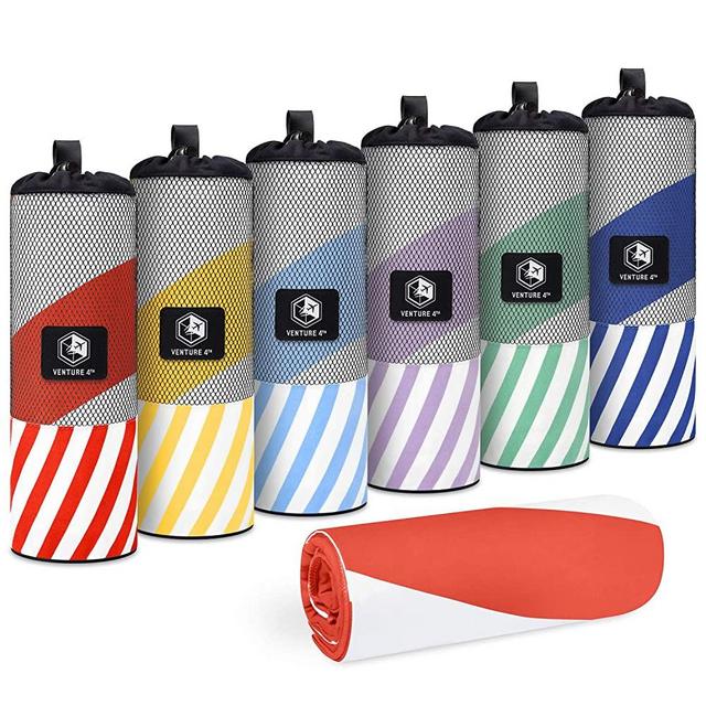 Oversize XL Microfiber Beach Towel 78x35” for Pool, Swim, Shower, Travel. Soft Pleasant Touch, Quick Dry, Sand Free, Compact, Easy to Carry. 6 Fashion Colors, Fun Ripple Design - Aperetif Extra Large