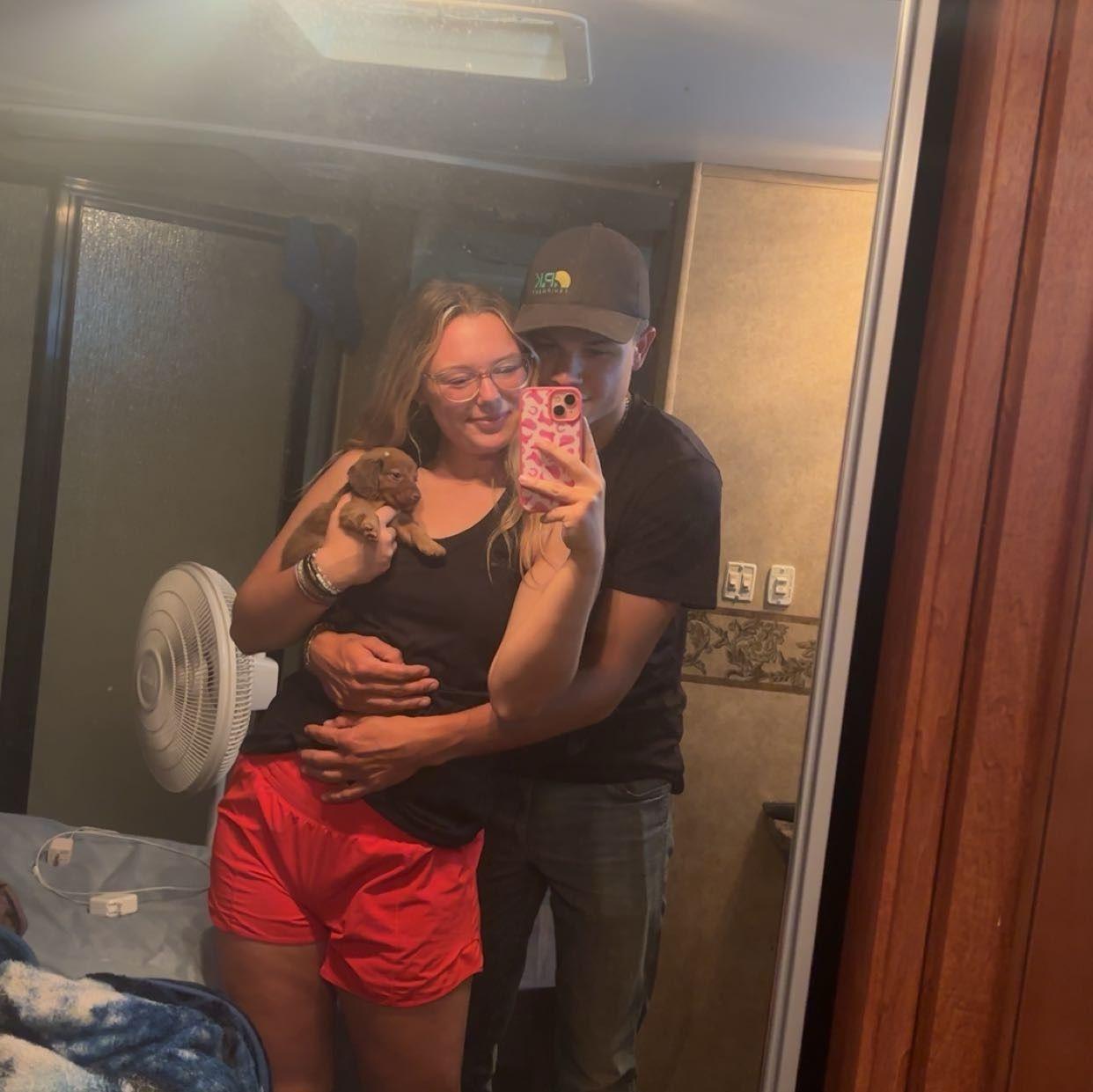 The day we got Doc! If you know us you know how much we love our weiner dogs!