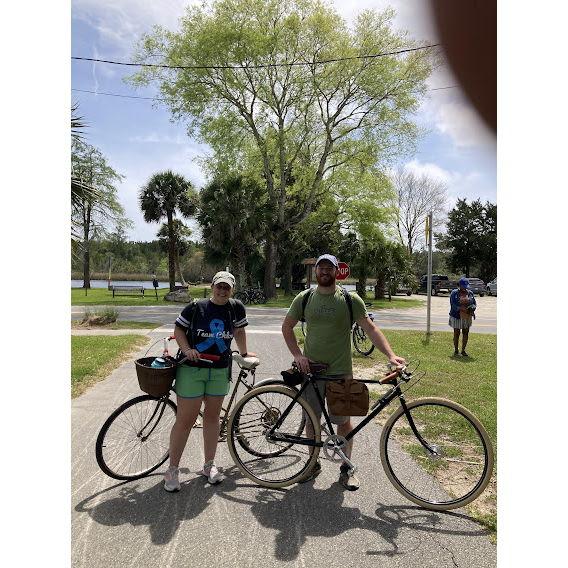 32 mile bike ride on Tallahassee-St. Marks Historic Railroad Trail (March 2021)