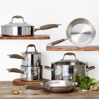 Tri-Ply Bronze 10-Piece Cookware Set