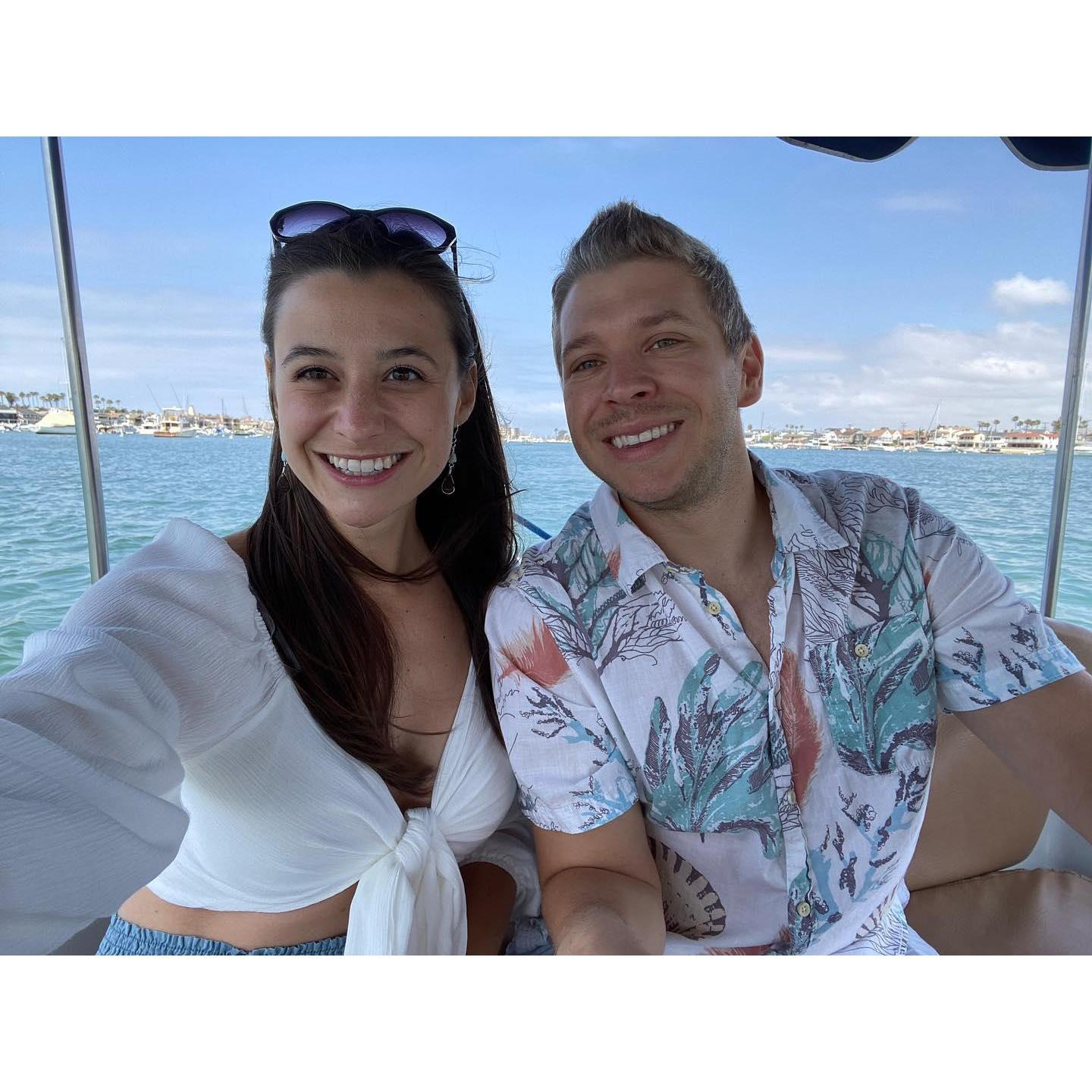 Boat ride in Newport Harbor, May 2021