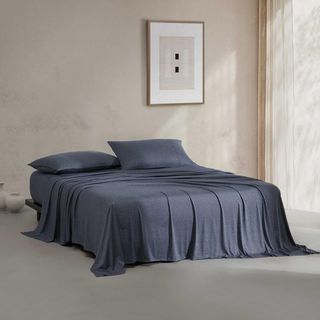 Modern Melange Cotton 4-Piece Sheet Set