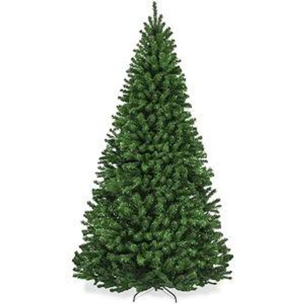 Best Choice Products Artificial Christmas Tree, 7.5ft Premium Unlit Realistic Spruce Holiday DÃ©cor w/Dense Branches, Easy Assembly, Metal Base