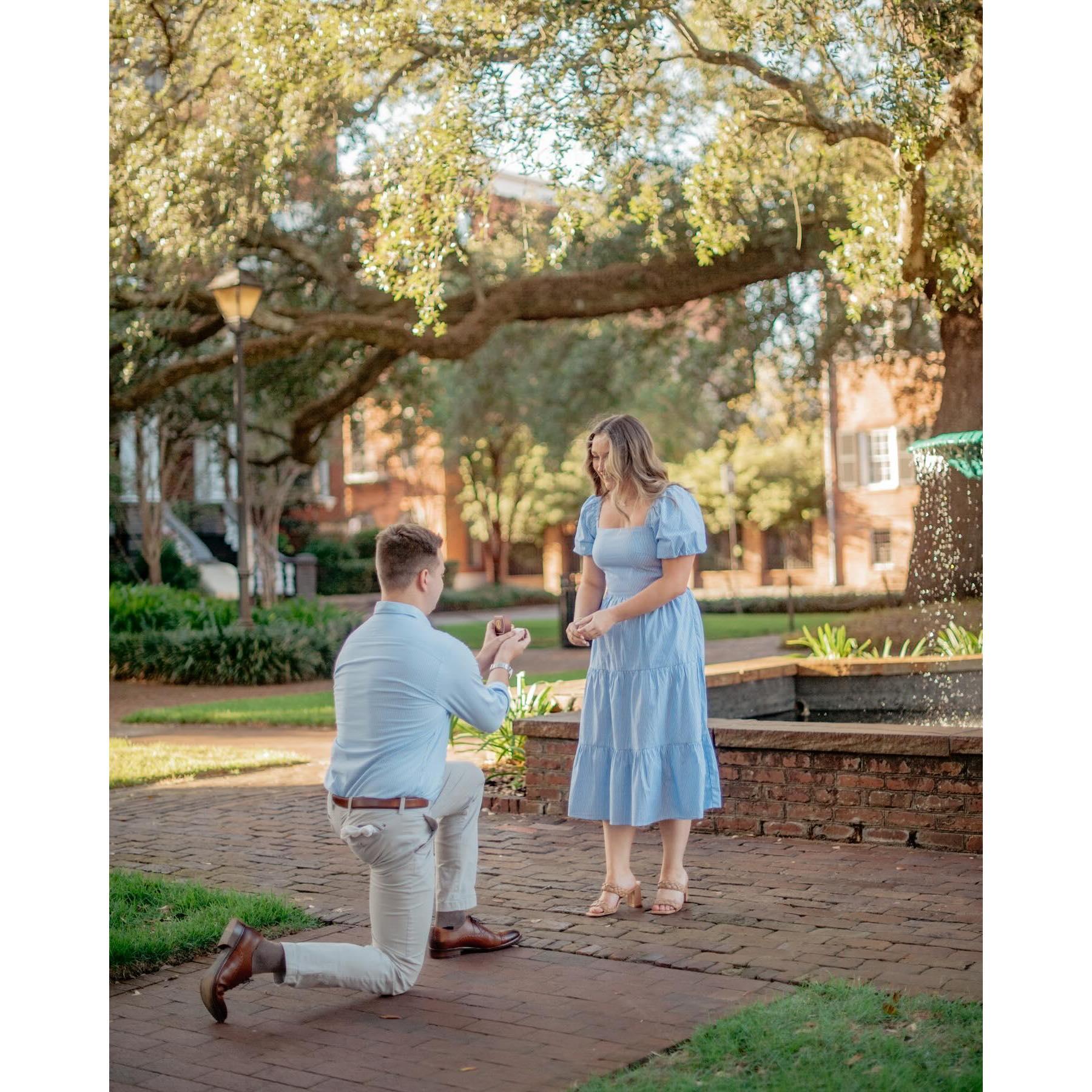 When Danny officially asked Hallie to marry him !! Best moment of our lives <3