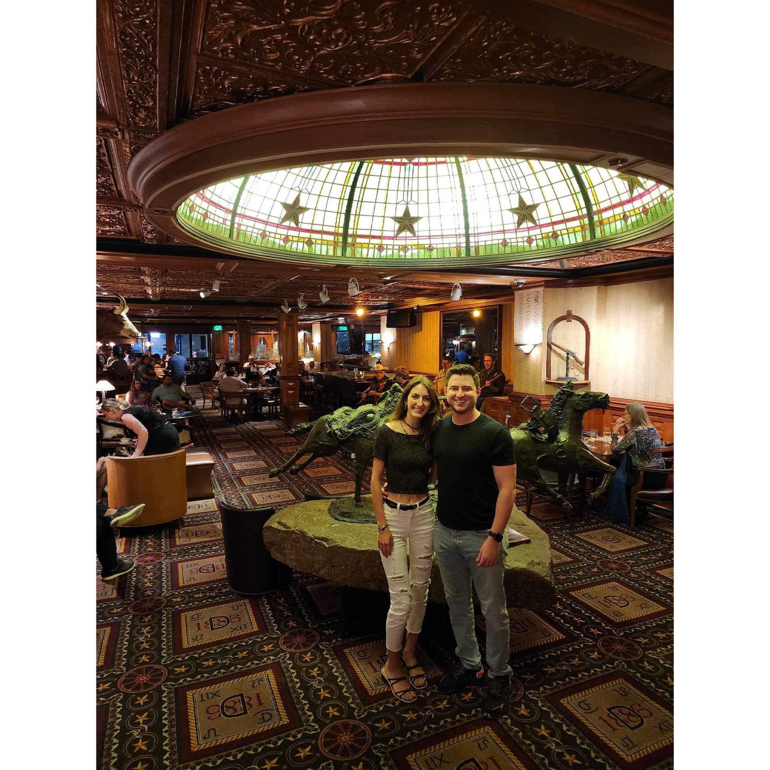 This was taken at the Driskell Hotel in Austin. One of our first weekends in Austin, our friend Ansel, put together a bar crawl tour so that we could get to know Austin! This was the first stop.