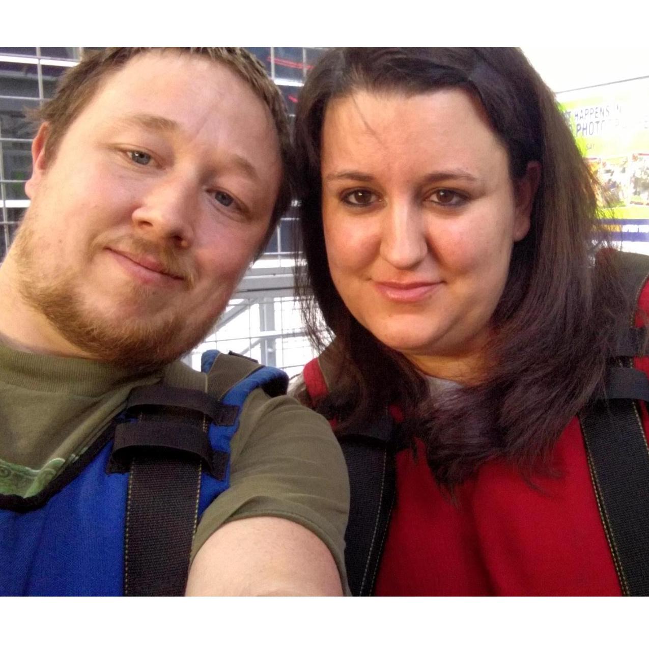 Our first trip to Vegas, and also our first time zip lining. We flew over Fremont Street in Downtown Las Vegas