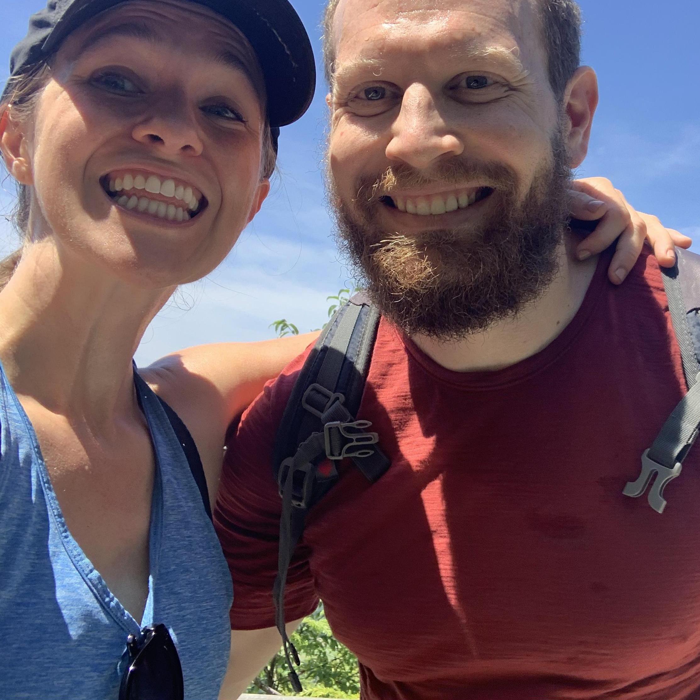 First hike together; July 2020.