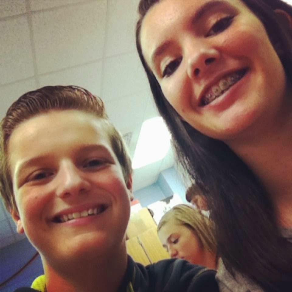 This was our first picture together in 8th grade!