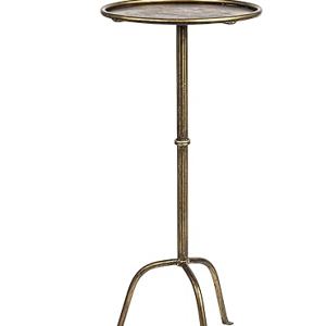 Creative Co-Op Metal Cocktail, Antique Brass Martini Table