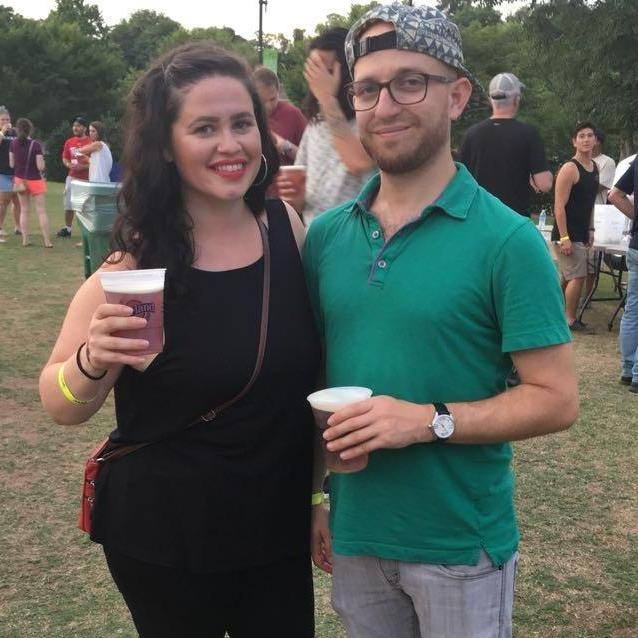At a music festival at Brown's Island.