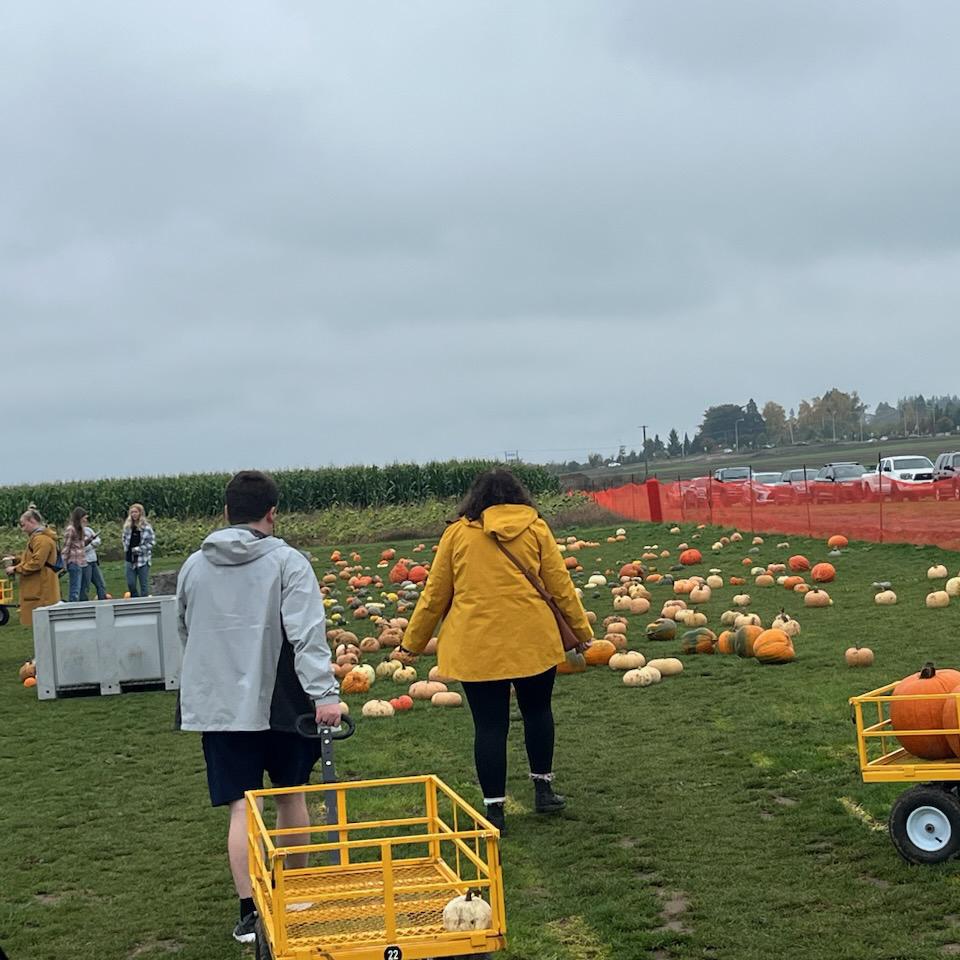 Rory and Riley at the pumpkin patch