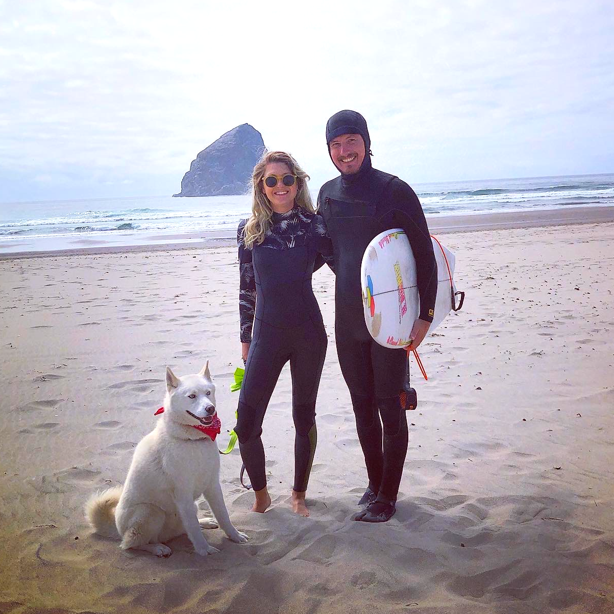 In Pacific City, Oregon with Hannah's family