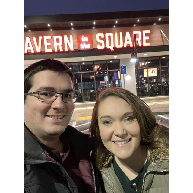 Their first date was at Tavern In the Square. Since then they visit it every year on the day they met. This is from their first anniversary.