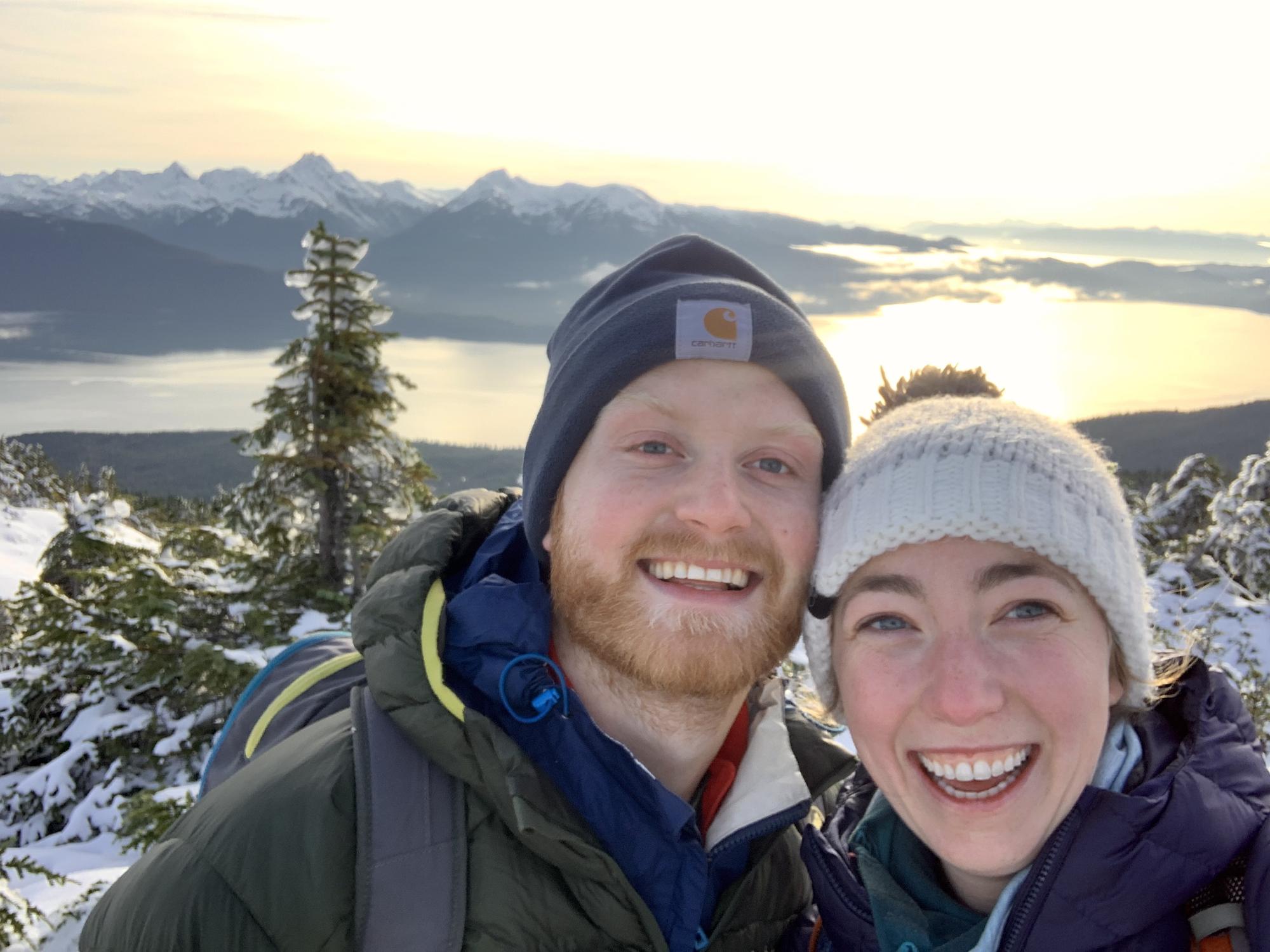 On top of a mountain on Douglas Island, Alaska