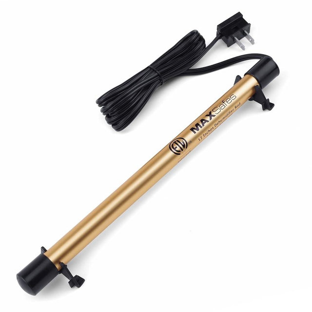 MAXSafes Gun Safe Dehumidifier Rod, Dry Rod - Easy Installation Plug-in Electric Dehumidifier Eliminates Moisture for Gun Safes & Cabinets, ETL Approved，12in