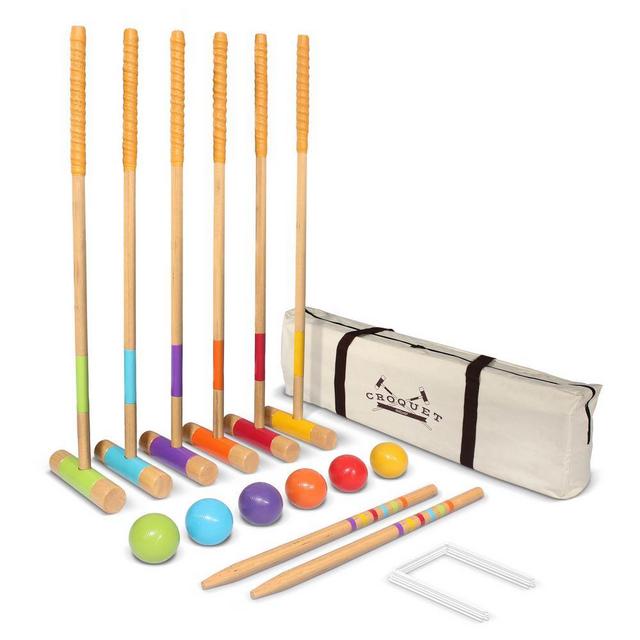 Premium Croquet Set - Full Size for Adults and Kids