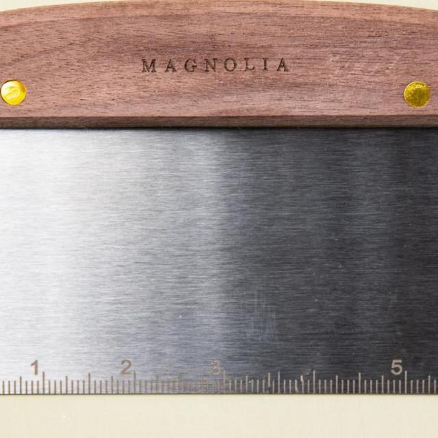 Magnolia Bench Scraper with Walnut Handle