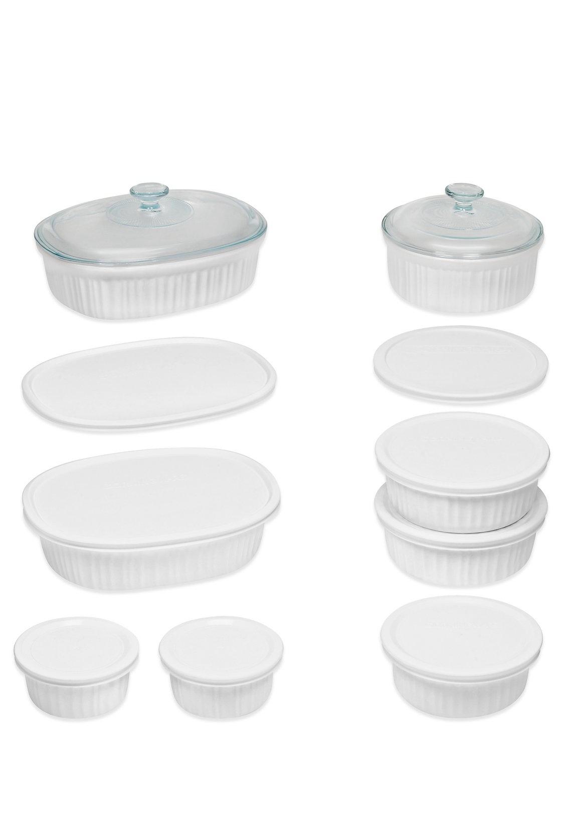 CorningWare® French White® 18-Piece Bakeware Set