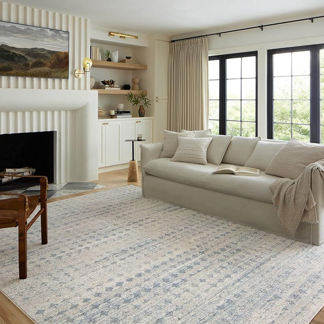 Loloi Kamala Collection KAM-04 Sky/Dove 7'-10" x 10' Area Rug