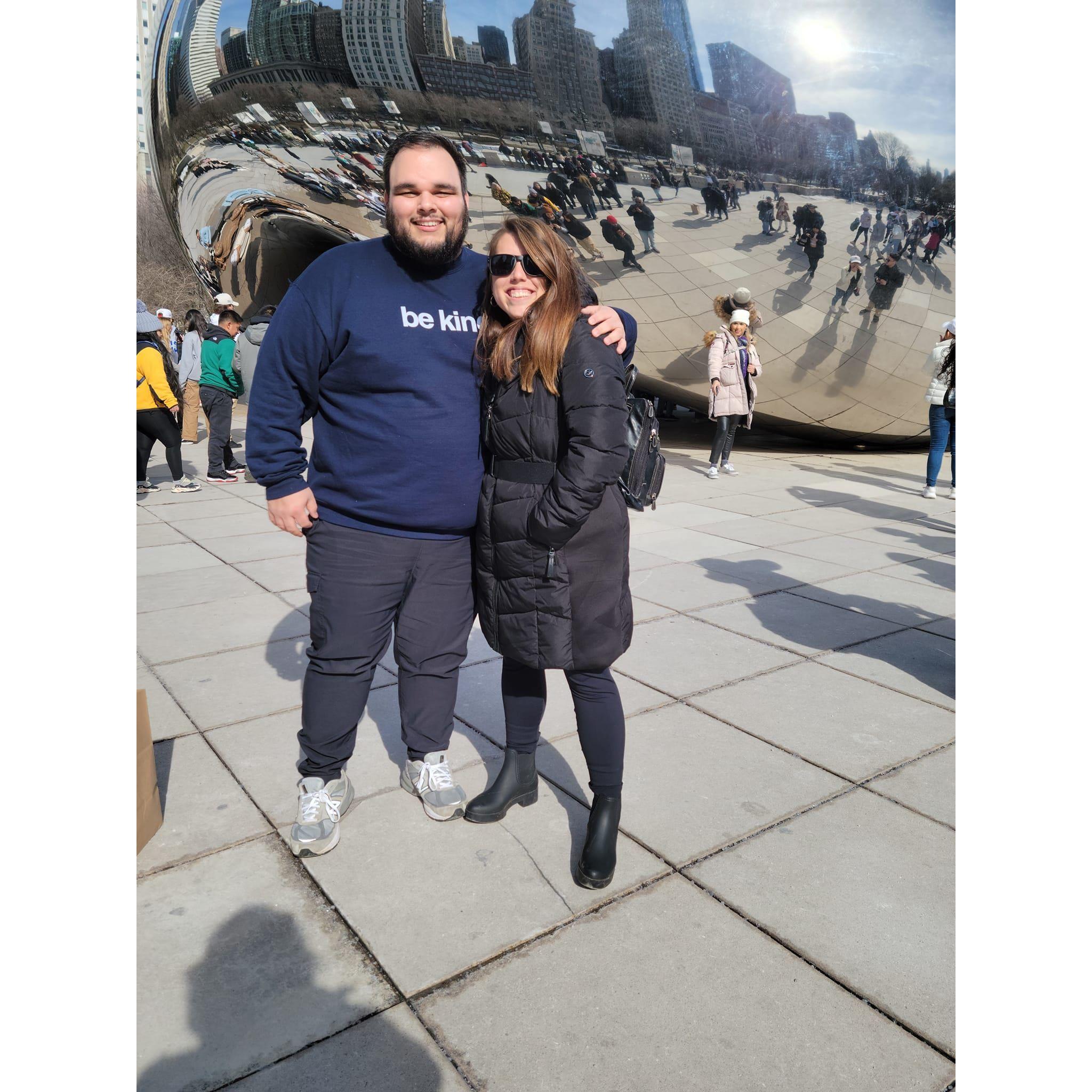 Mikey and Ella meet up in Chicago (February 2023)