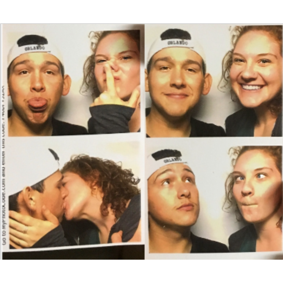 Photo strip from one of our first dates