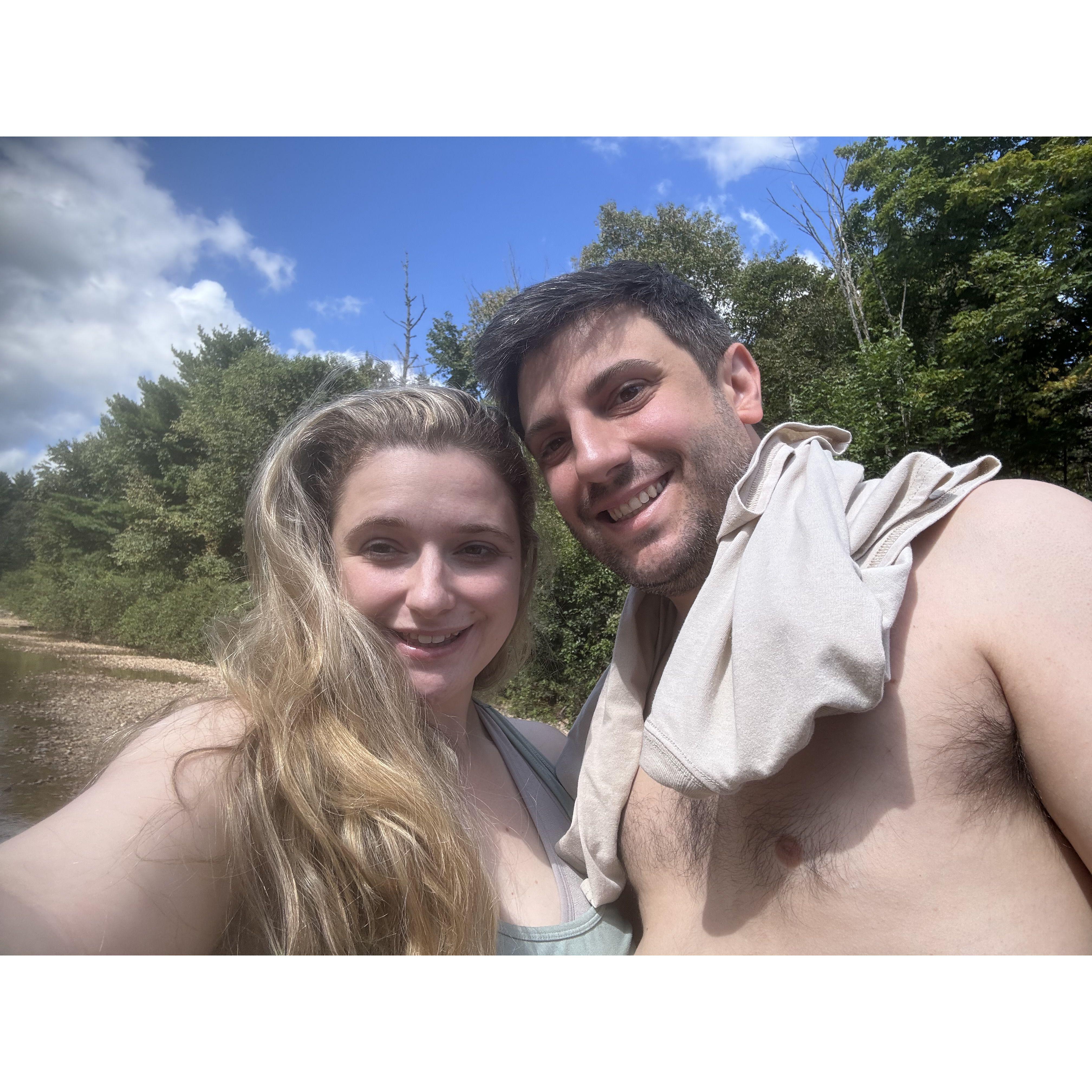 At our favorite place, the White Mountains!