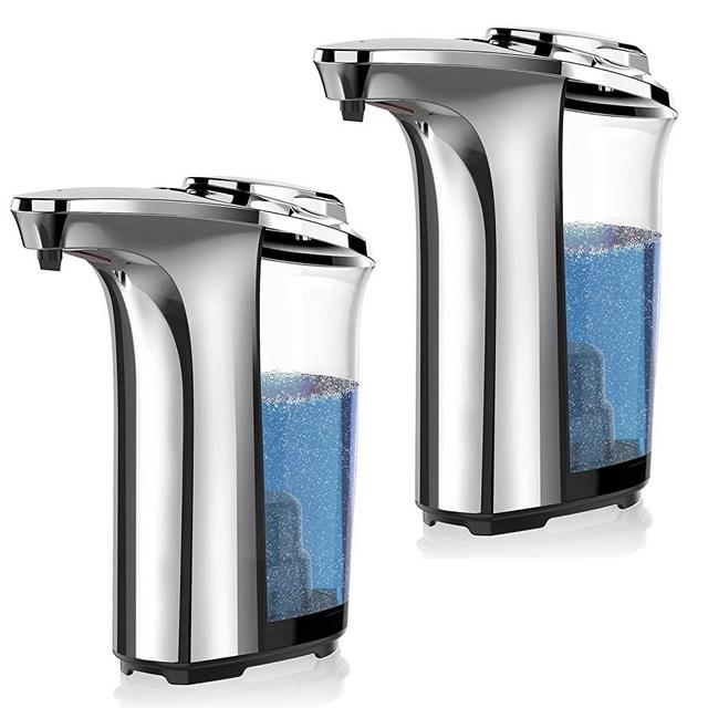 Automatic Soap Dispenser, PZOTRUF Touchless Dish Soap Dispenser 17oz/500ml with Upgraded Infrared Sensor, 5 Adjustable Soap Dispensing Levels, Liquid Hand Soap Dispenser for Bathroom & Kitchen