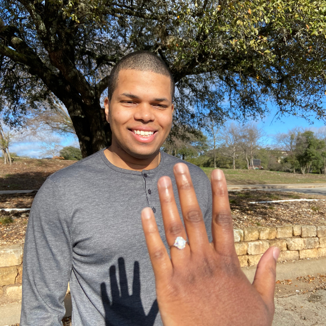 I said yes ! On January 1, 2021 Terry surprised me with the best question ever: "Will you marry me?"