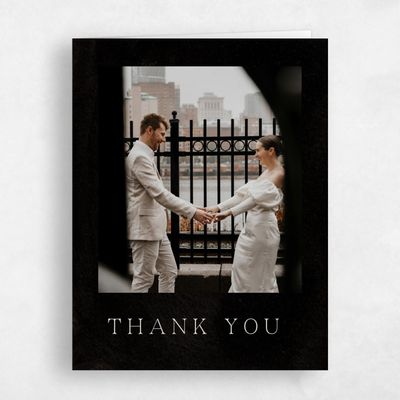 Chocolate, Brown Wedding Thank You - Brocard Photo
