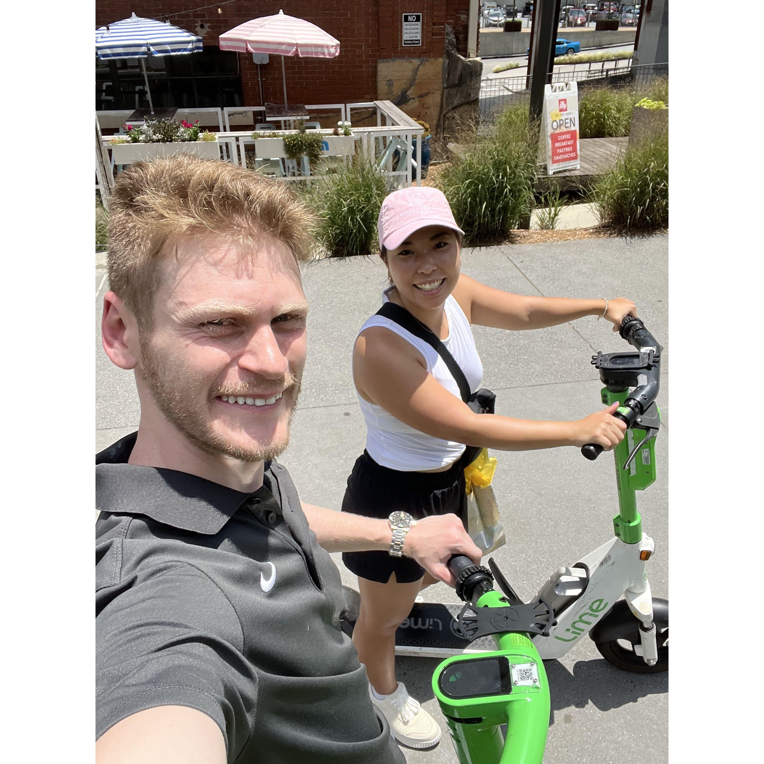 Electric scooters in Atlanta