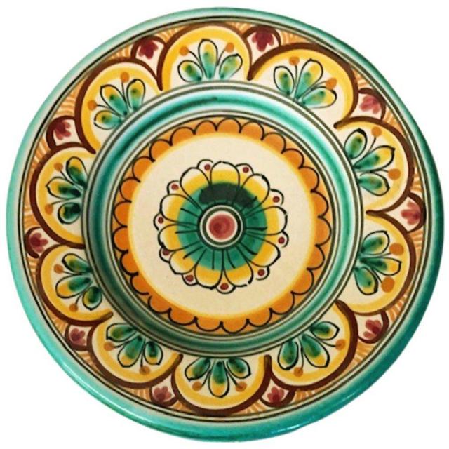 7 inch Antique Green Tapas Plate