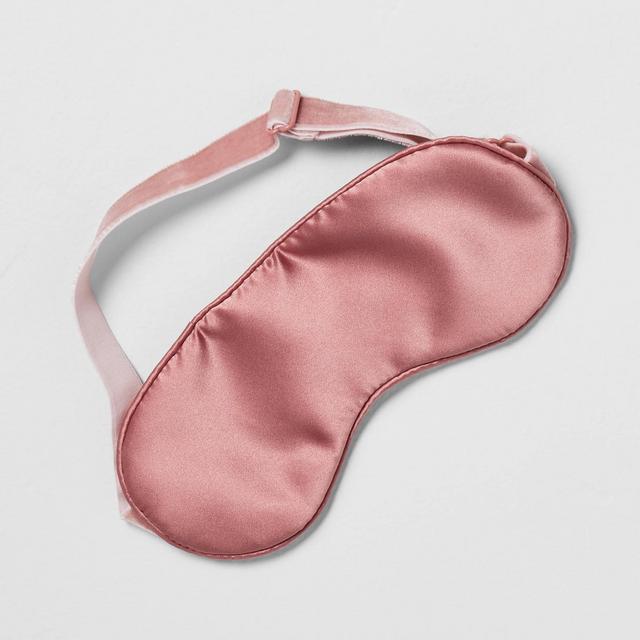 Solid Silk Eye Mask Rose - Casaluna™