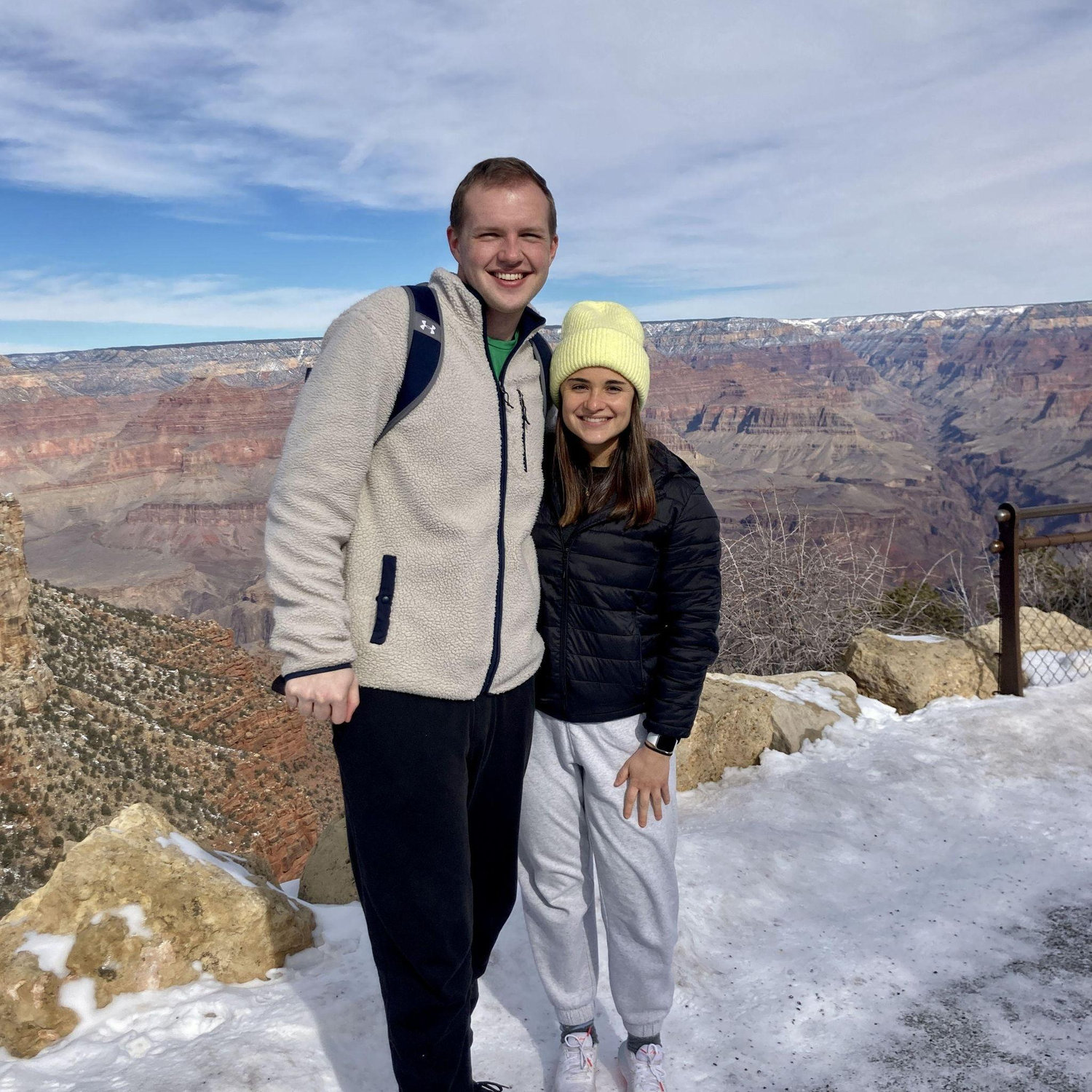 January 2023 in Arizona for the Fiesta Bowl and to visit the Grand Canyon.