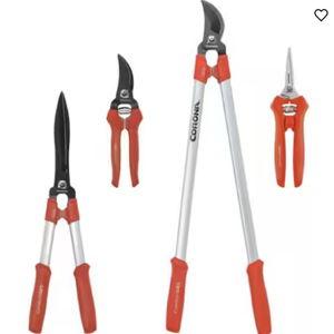 4-Piece Garden Tool Starter Kit (Hedge Shears, Pruner, Lopper and Micro Snips)