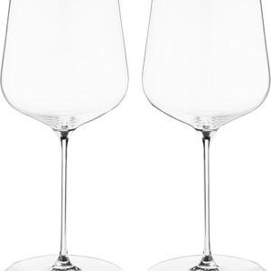 Spiegelau Definition Crystal Universal Wine Glasses for Red and White Wines, Durable Drinking Glasses for Housewarming, Birthday Party, Wedding Gifts, Home Bar, Elegant Glassware, 19 oz, Set of 2