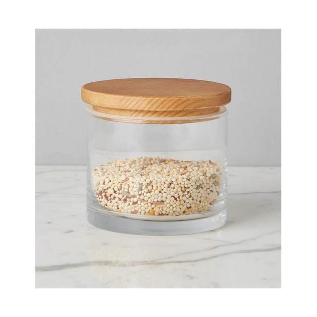 Natural Wood Top Canister (Small)
