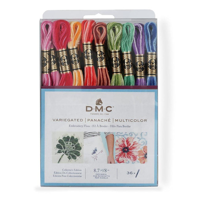 DMC Embroidery Floss Pack - Variegated - 8.7 Yards - 36 skeins