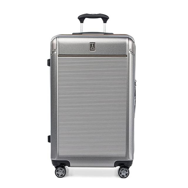 Travelpro Platinum Elite Expandable Hardside Spinner Luggage, Metallic Sand, Checked-Large