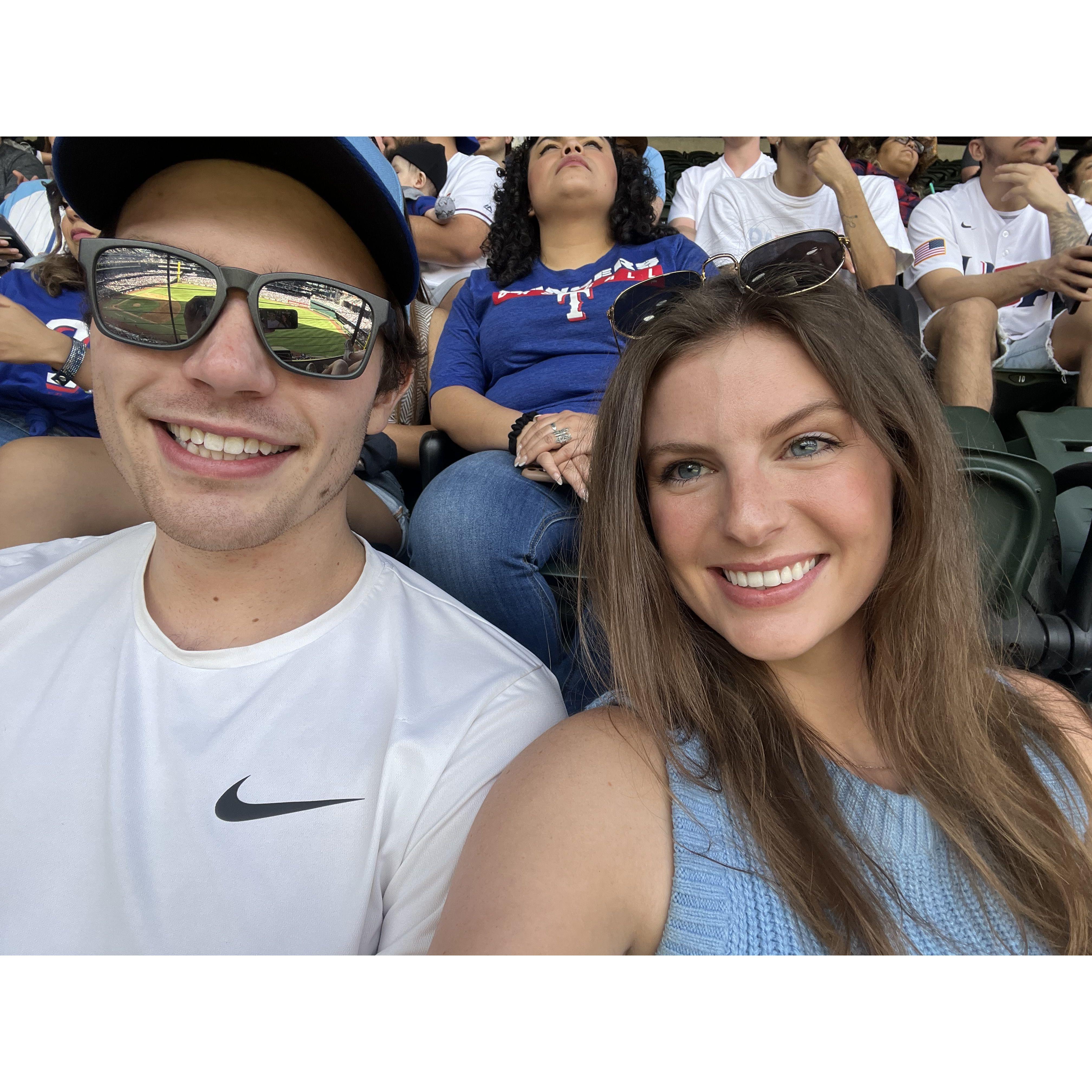 First Rangers game - they won!