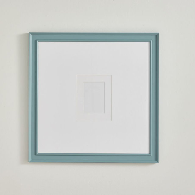 Wood Gallery Frame Bird Blue Grey 24X24