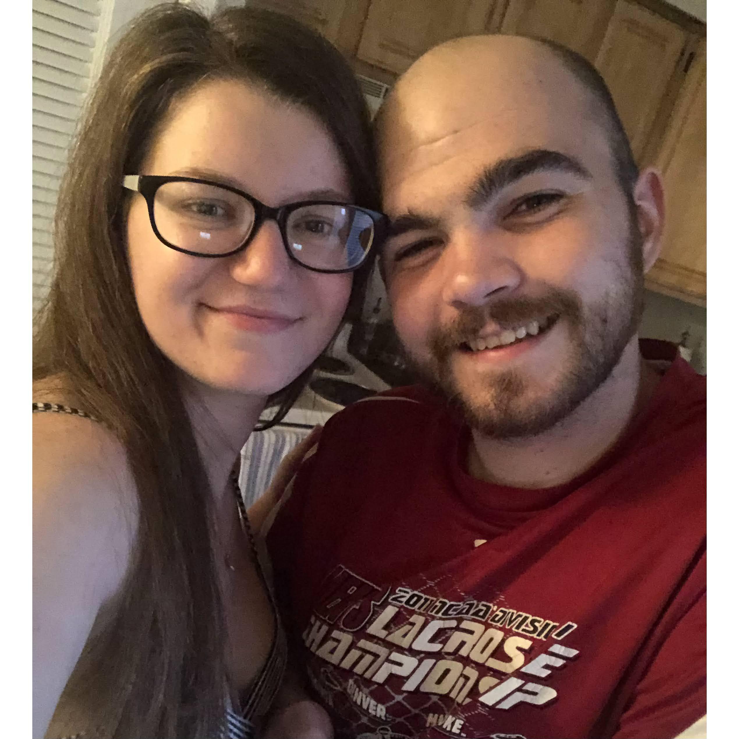 Taken after moving into our first apartment together